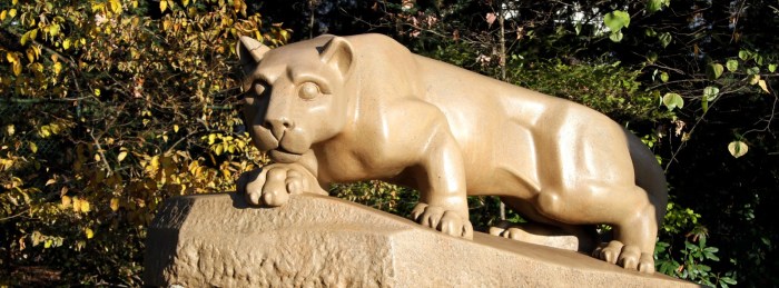 De mascotte, de Nittany Lion