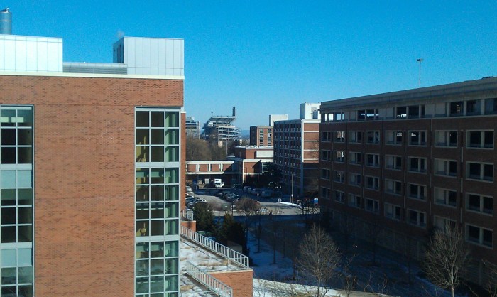Uitzicht op Beaver Stadium vanuit mijn gang
