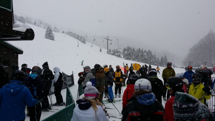 Wachten voor de lift