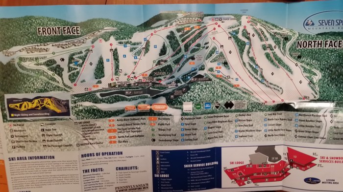 Plattegrond van het skigebied. Geen Val Thorens, maar zeker geen prutsbultje! 