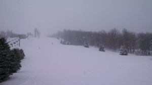 Het sneeuwt op de pistes!