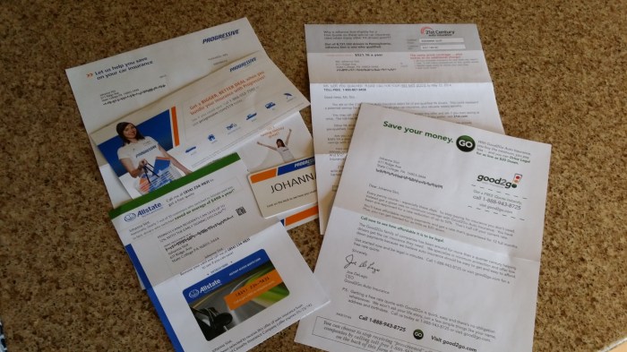 Junk mail van verzekeraars