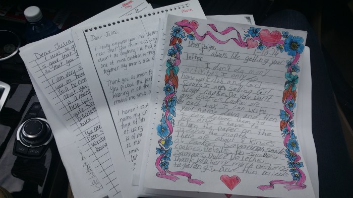 Brieven van Julia en Paige