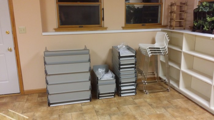 28 lades en 4 barkrukken - de oogst van afgelopen zondag!