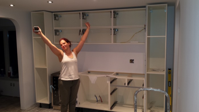 De kastenwand op zaterdagavond (of vrijdagavond? Ik weet het echt niet meer)