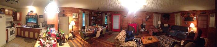 De cabin van Jake's familie