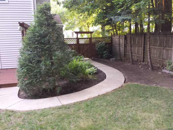 En het paadje is inmiddels ook schoon en weer als nieuw