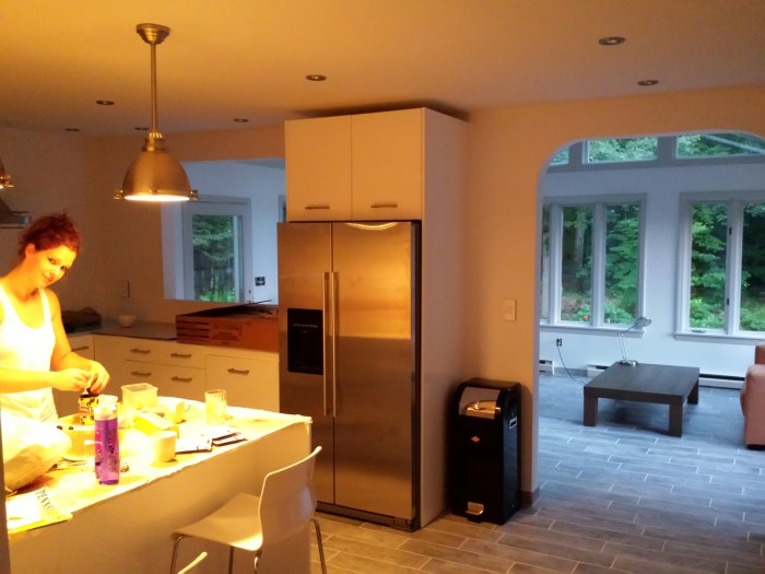 Eindelijk. Salade klaarmaken met mijn eigen keukenspullen!