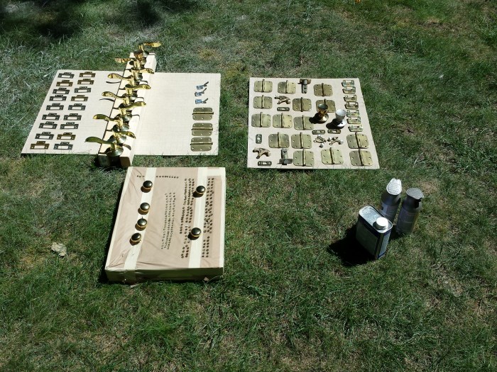 Ontvet en klaar om geschilderd te worden... Inclusief alle schoefjes