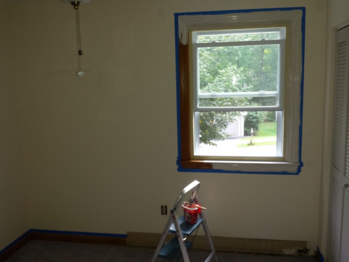 Slaapkamer - kozijn, 'in process'