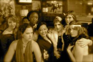 Serieuze foto... met Ted, Reni, Rachel, Lauren, Louise en Meghan