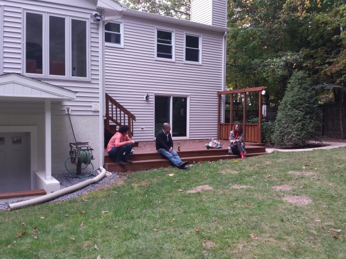 Het deck - oftewel 'rookplattie'