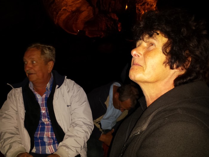 Pa en ma in de boot (ma een beetje angstig)