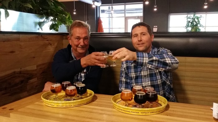 Sampler van biertjes 