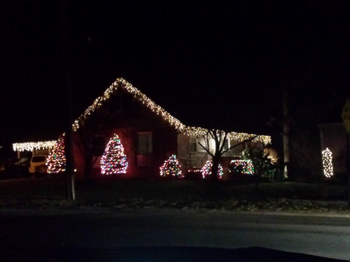 Een mooi verlicht huis