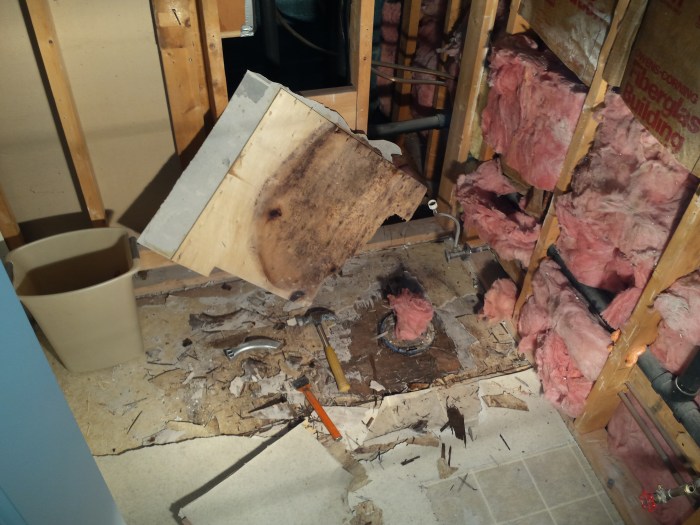 En en het glaswol eraf