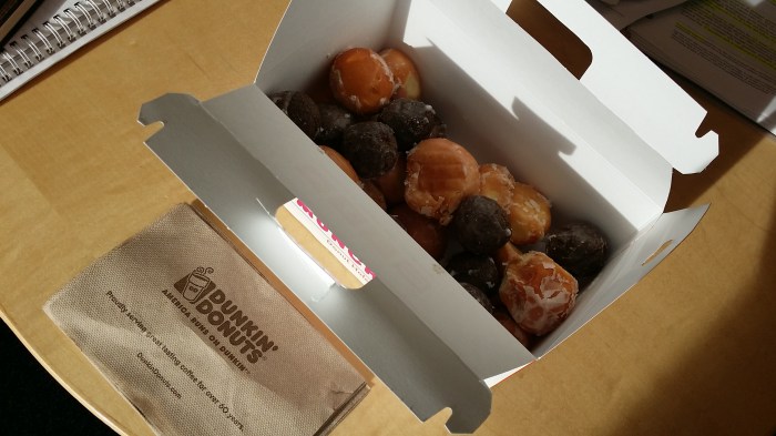 Een doos vol met donut holes! 