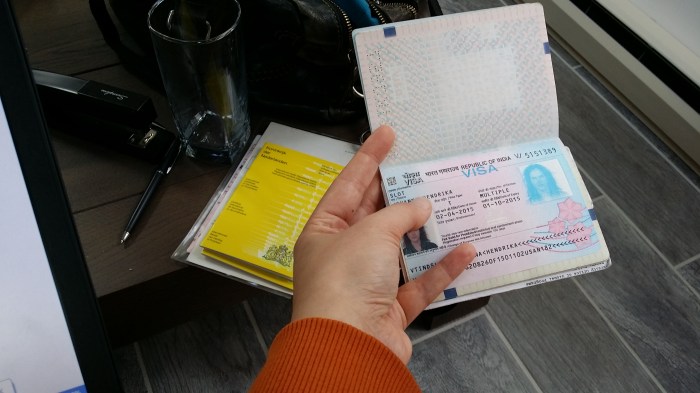 Het visum voor India