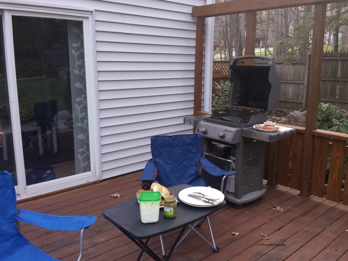 Barbecue voorbereidingen