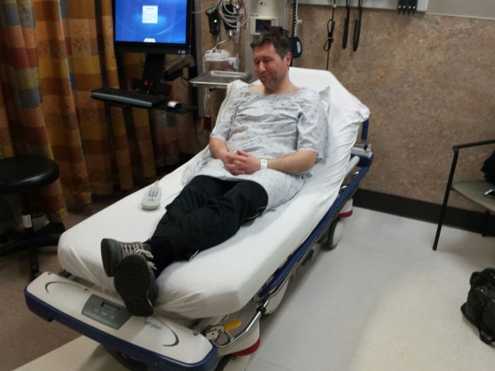 Michiel in de emergency room