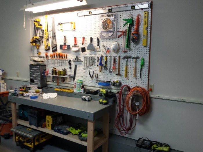 Zo. Het gereedschapsbord is ingericht!