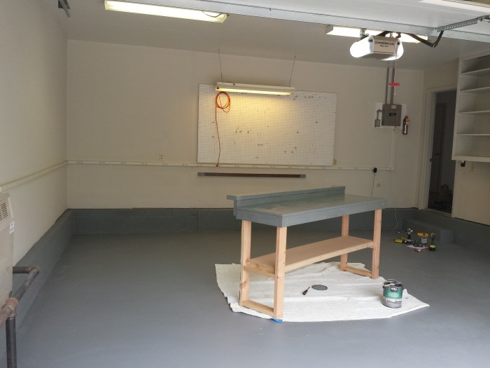 Michiel's nieuwe werkbank