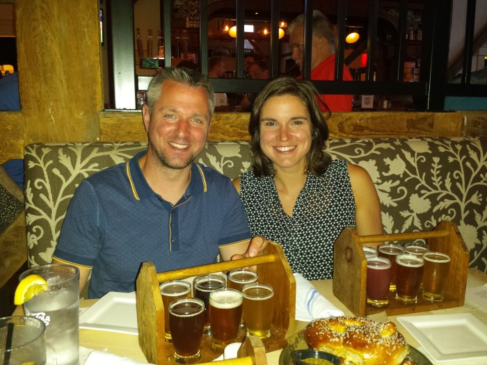 De sampler bij Happy Valley Brewing Company