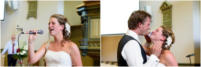 En zo zong Linda voor Klaas - zo mooi! (Copyright Miranda Vijfvinkel)