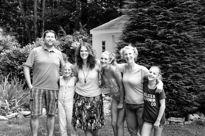 Vlak voor de group hug!