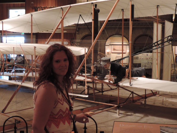 Het originele vliegtuig van de Wright broers 