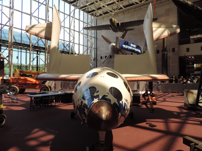 Heel wat vliegtuigen bij het Air and Space Museum!