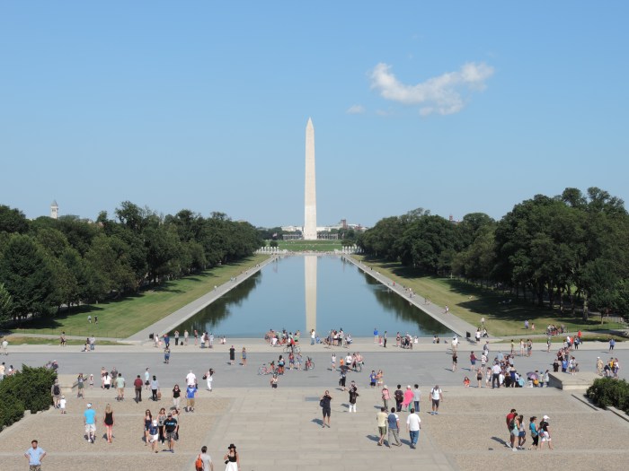 Zicht vanaf het Lincoln Monument op The Mall