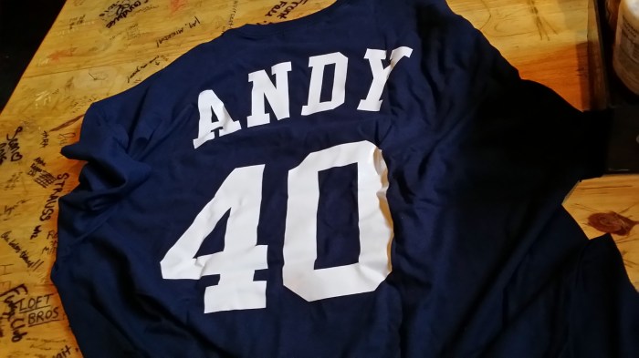 Andy's custom t-shirt