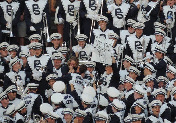 Er werd ook iemand bij de Blue Band ten huwelijk gevraagd, en 'She said yes'!