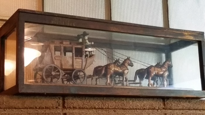 De postkoets van mijn pa... maar dan in Oklahoma in een glazen kist