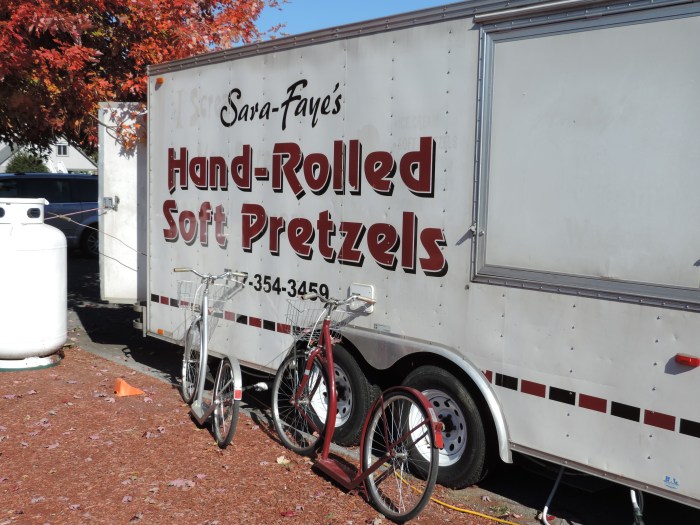 Soft pretzels en stepjes... typisch Amish!