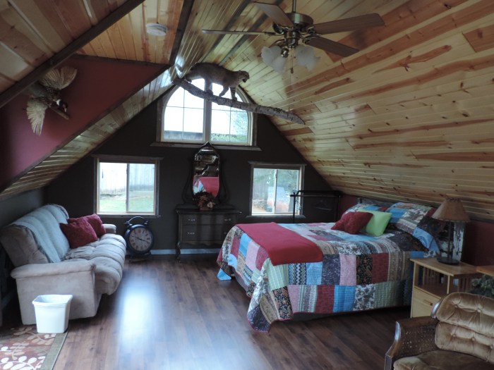 Bovenverdieping van de cabin