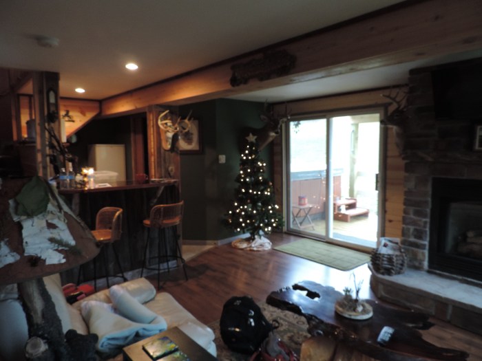 Benedenverdieping van de cabin van Melanie