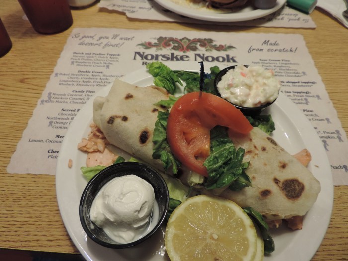 Noorse pannenkoeken bij de Norske Nook in Osseo - Wisconsin! 