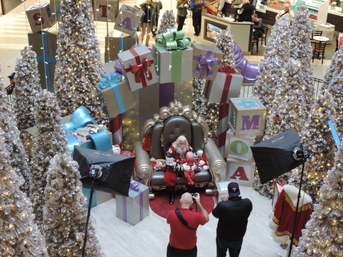 Santa in the Mall of America