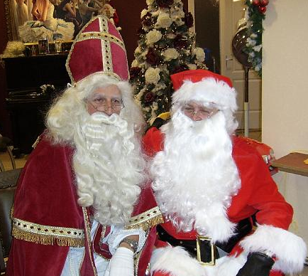 Sinterklaas en de Kerstman (Santa Claus)