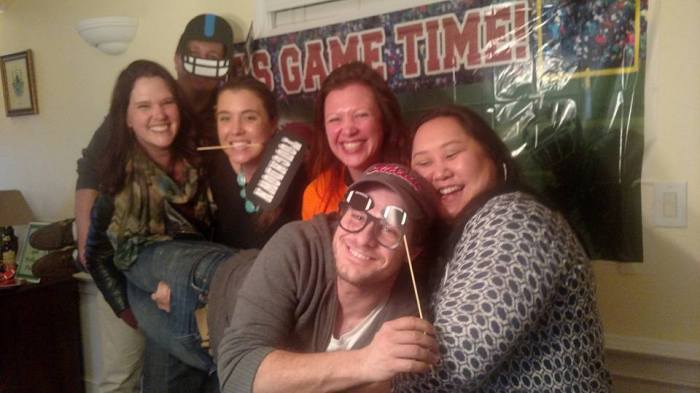 Ik, Michiel, Jess, Anna, Emma, en Peter daarvoor