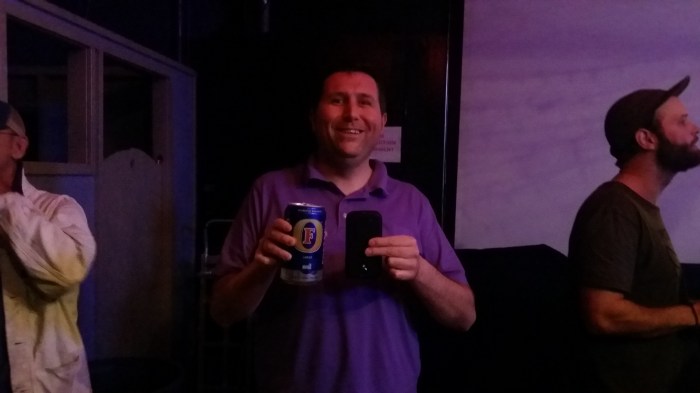 Extra groot biertje bij het concert - driekwart liter!