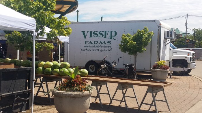 Visser Farms op de Holland farmers market