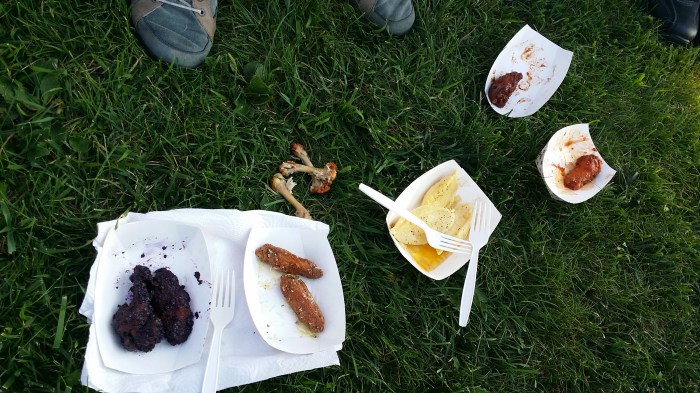 Die kippenvleugels waren zo op! Ronde twee volgde snel hoor...