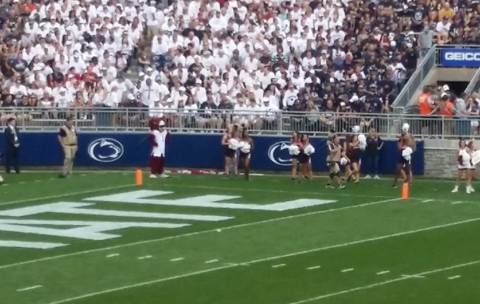 De mascotte van Temple: Hooter the Owl