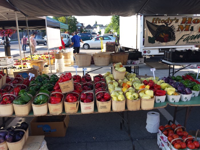 Farmer's market in Niagara (Canadese kant)