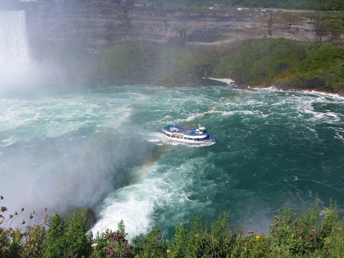 Niagara Falls - vanaf de Amerikaanse kant op Goat Island