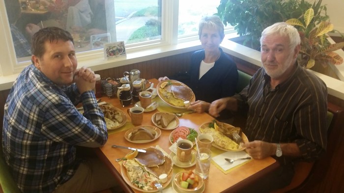 Bij de Waffle Shop op vrijdagochtend