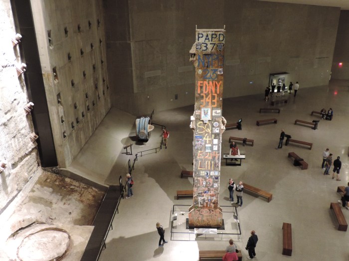 Een van de steunpilaren uit een van de twee Twin Towers